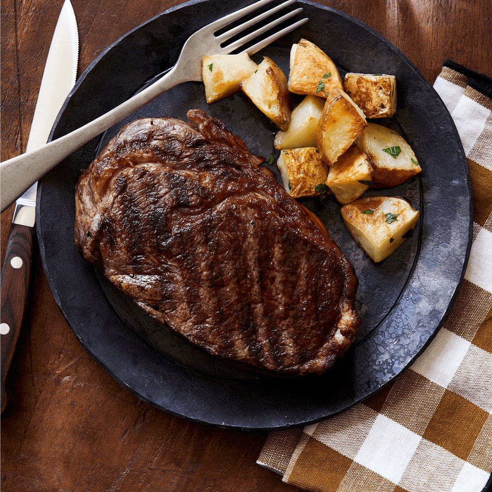 CHOICE RIBEYE STEAK BONELESS 1" TAIL HEAVY 14OZ