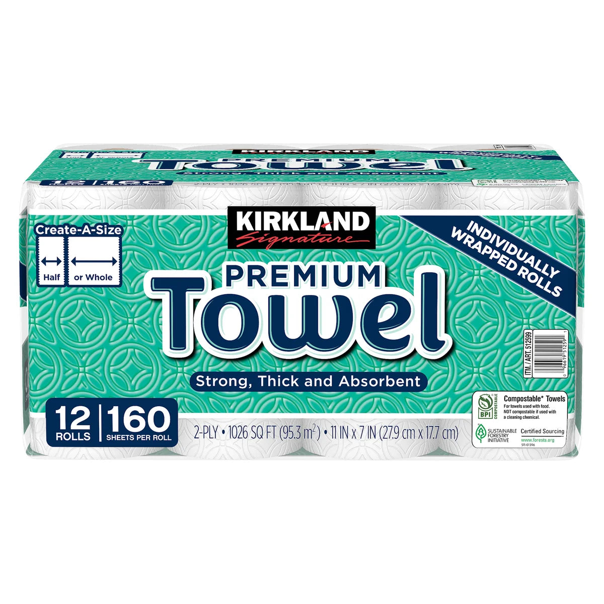 PAPER TOWEL 12 ROLLS/160 SHEETS