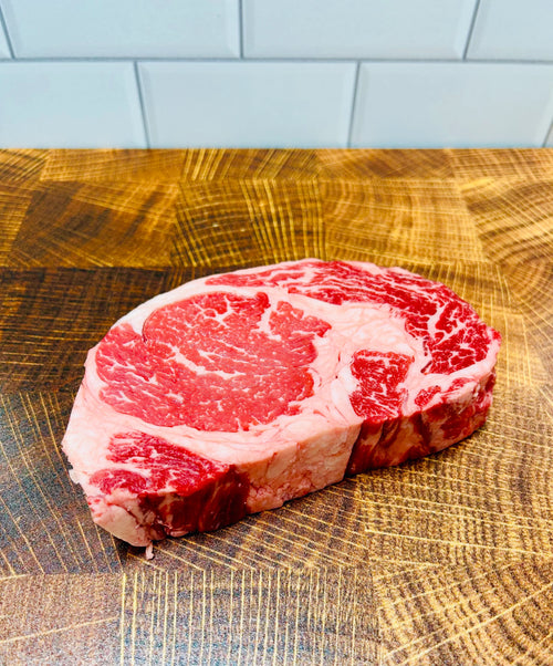 CHOICE RIBEYE STEAK BONELESS 1" TAIL HEAVY 14OZ