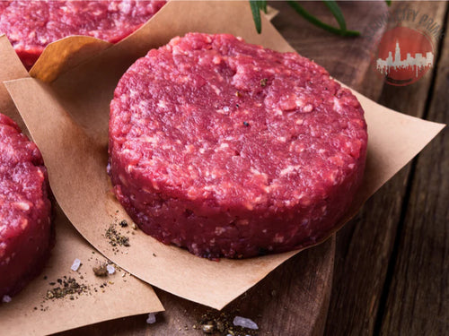 ANGUS SHORTRIB/BRISKET/CHUCK BURGERS 8OZ 4 PACK FROZEN
