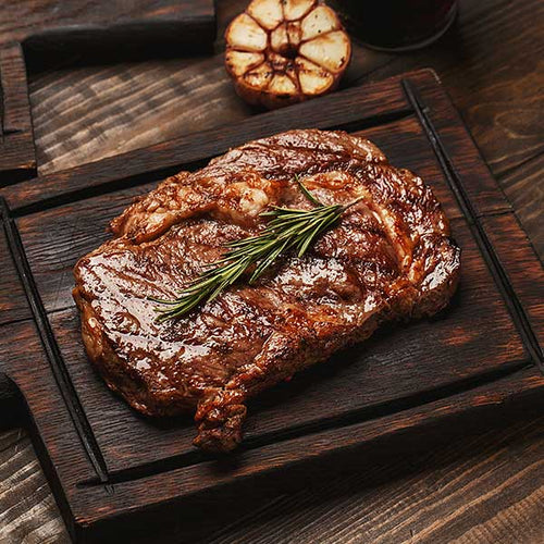 CHOICE RIBEYE STEAK BONELESS 1" TAIL HEAVY 14OZ