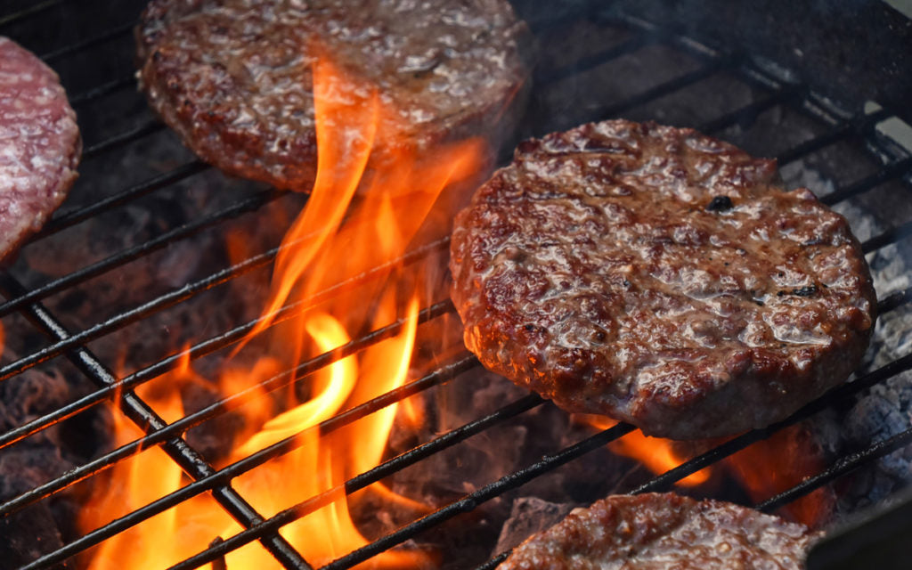 ANGUS SHORTRIB/BRISKET/CHUCK BURGERS 8OZ 4 PACK FROZEN