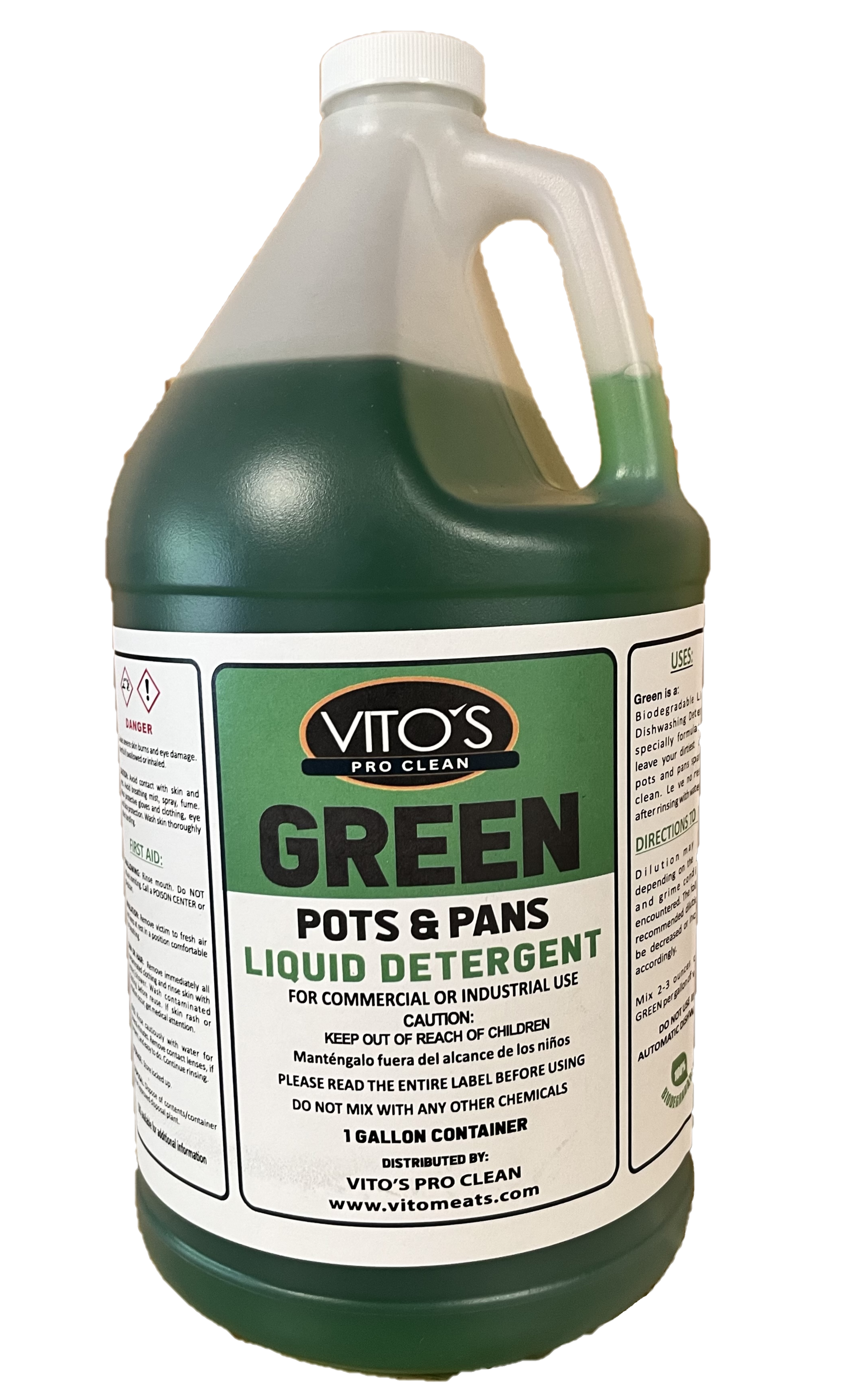 VITOS GREEN PROCLEAN DISH POT AND PAN SOAP 1 GALLON